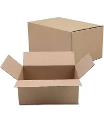 Shipping Boxes Mailers 8x6x4 inches Corrugated Cardboard Small Packing Kraft Moving Mailing Box, Pack of 25