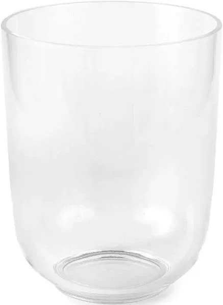 HUANG Acrylic Lucite Round Trash Can