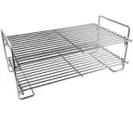 Double Layer Stainless Steel Smoke Shelf/Grill Warming Rack Foldable