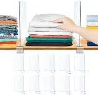 Acrylic Shelf Dividers Clear Shelf Divider for Closet Organization Closet Shelf Separators