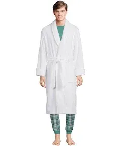 Lands' End Men's Tall Calf Length Turkish Terry Robe