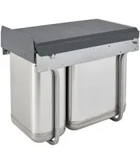 Rev-A-Shelf Stainless Steel Undersink Double Waste Container