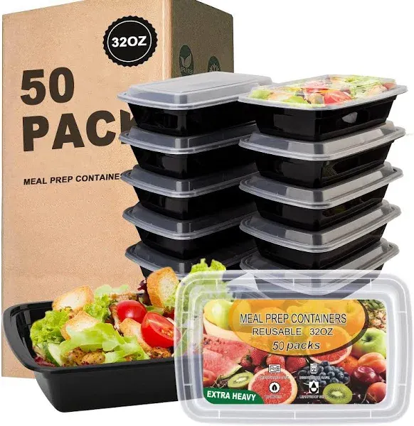 Ezalia 15 Pack Meal Prep Containers