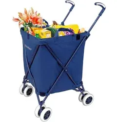 Versacart Folding Utility Cart - Navy