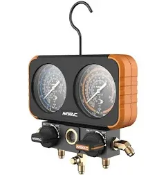 NAVAC N2A4 Manifold Gauge, Class 1.0 Accuracy with Aluminum Body