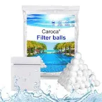 Caroca 3.1 lbs Reusable Eco-Friendly Fiber Filter Balls