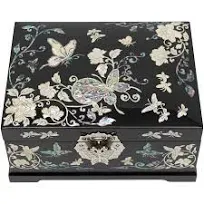 February Mountain Mother of Pearl Jewelry Box