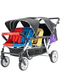 6 Seat Double Canopy Baby Stroller