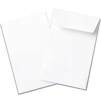 Guardian #1 Paper Coin Envelopes with Gummed Flaps, Pack of 500 Blank Small Envelopes for Gift Cards, Coins, Receipts, Stamps, Small Parts Storage, and More, 2 ¼ Inches x 3 ½ Inches, White