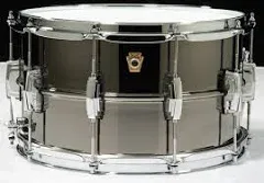 Ludwig 8" x 14" Supraphonic Black Beauty Snare Drum - B Stock