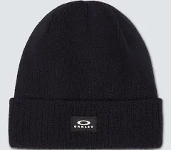 Oakley Beanie Ribbed 2.0 Knit Hat Black Adult One Size Fits Most Regular Fit NWT