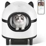 Amztoy Self Cleaning Cat Litter Box, Large Automatic Cat Litter Box for Multiple Cats