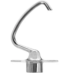 Stainless Steel Dough Hook for KitchenAid 4.5/5 Quart Tilt-Head Stand Mixer, Fit for Classic, Classic Plus and Artisan Serie K45SS, KSM75, KSM90, KSM95, KSM150, Heavy Duty and Dishwasher Safe