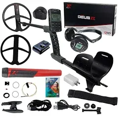 XP DEUS II FMF Metal Detector with 11&#034; FMF Search Coil, WS6 Headphones, Remote &amp;