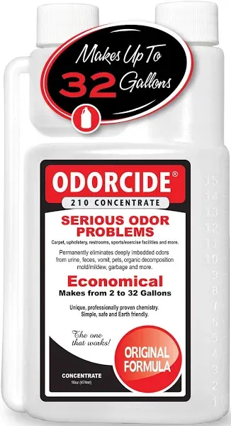 Odorcide Odor Eliminator Concentrate: Odor Eliminator for Strong Odor on Carpets, Hardwood & More - Smoke, Sweat & Pet Odor Eliminator for Home w/Non-Enzymatic Formula, 16 oz