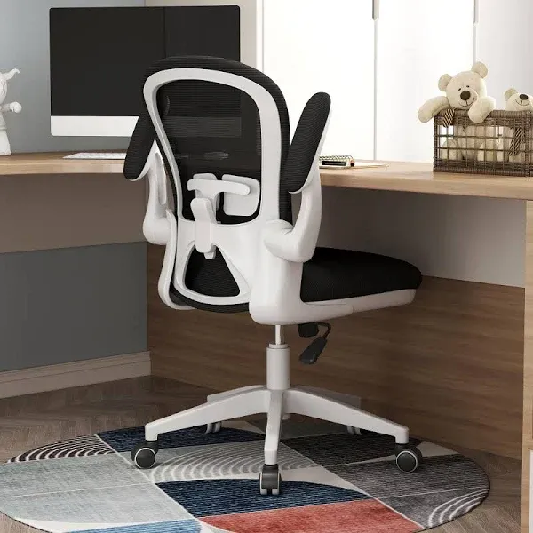 Ergonomic Home Office Desk Chairs Comfy Computer Gaming Basics Black+white