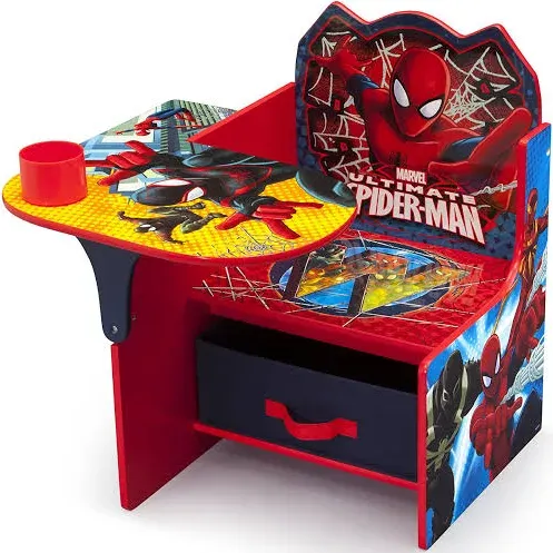 Delta Children Chair Desk With Storage Bin Spider Man Arm Rest