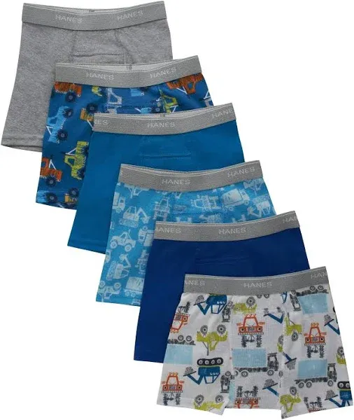 Hanes Toddler Boys' 6-Pack Potty Trainer Boxer Briefs