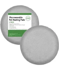 Impresa 9 inch Round Microwave Pet Heating Pad (2-Pack)