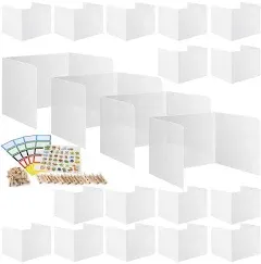 20 Pack Plastic Desk Dividers