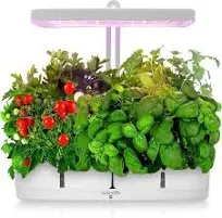 SereneLife Hydroponic Herb Garden 8 Pods, Indoor Herb Garden Kit, Seed Pod, Indoor Garden, Full-Spectrum Grow Light, Adjustable Height, Hydroponic Indoor Garden, Smart Indoor Plant system