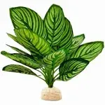 FLmoving Reptile Terrarium Decor,Amphibian Habitat Decor,Artificial Plants for Crested Gecko Tank Accessories Suitable for Leopard Gecko Bearded Drag