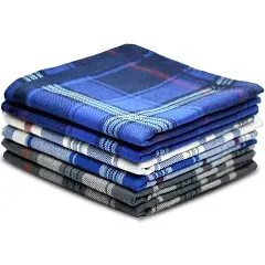  Pure Cotton Men&#039;s Soft Handkerchiefs Assorted Color Pack of 6 Gift Set Color 3