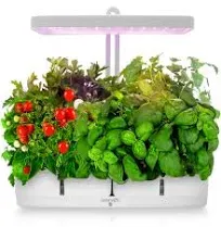 SereneLife 8 Pods Hydroponic Herb Garden, White