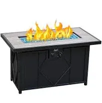 BALI OUTDOORS Fire Pit Propane Gas Firepit Table