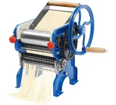 Manual Dough Roller Sheeter, Adjustable Dough Thickness Hand Noodle Machine