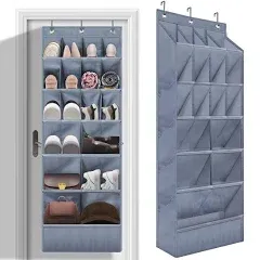 YOKMIVEM Over the Door Shoe Organizers with Large Pocket Hanging Shoe Rack for Closet Shoe Holder Back of Door