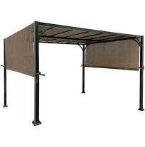 APEX GARDEN PE Pergola Canopy Top for 8 ft. x 10 ft. Pergola - Brown (Fabric Canopy Top Only, Size: 194 in. x 88 in.) (Polyethylene) 7159-PC-PEBR