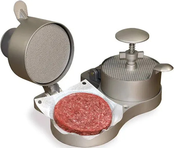 Weston 07-0701 4 1/2" Double Adjustable Aluminum Burger Press with Patty Ejector