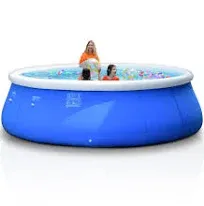 8ft x 24in Inflatable Above Ground Pool and Sunrio Air Pump