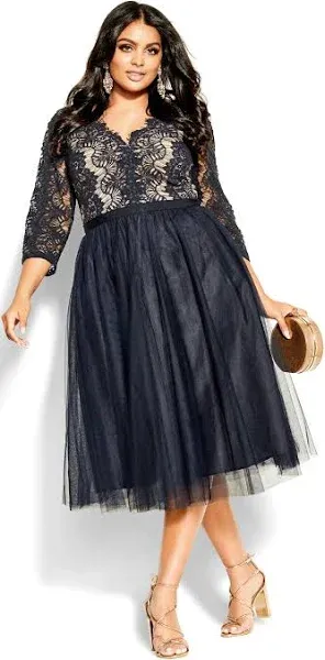 City Chic Plus Size Women's Rare Beauty Dress