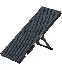 MAHANCRIS Dog Ramp 32&#039;&#039; Long Portable Pet Stair Ramp with Non-Slip Rug Surfac...