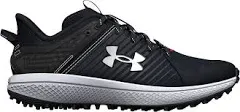 Under Armour Unisex-Child Yard Turf Jr. Baseball Shoe, Black-Black-Wh<wbr/>ite