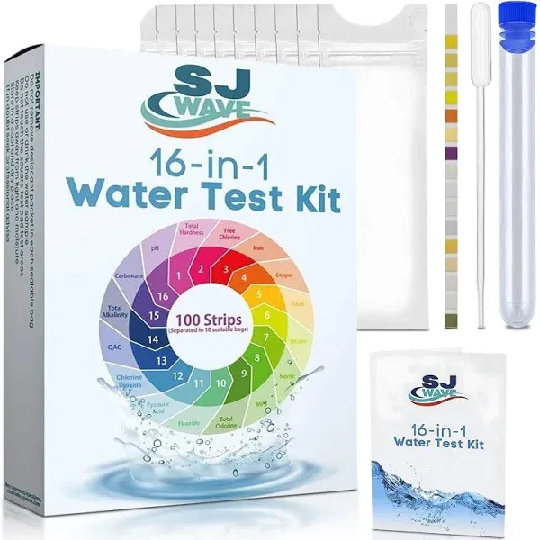 Sj Wave 16 in 1 Drinking Water Test Kit