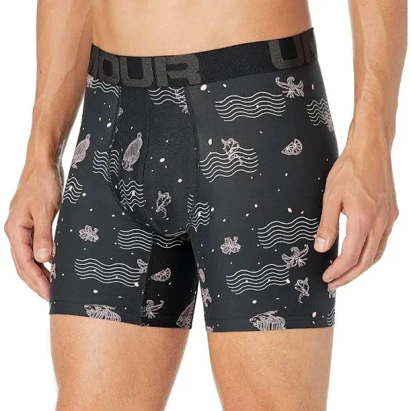 Under Armour - Men’s UA Tech 6” Boxerjock - Pitch Grey - Medium