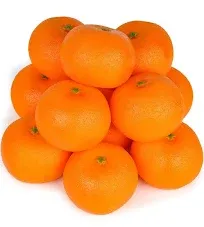  12 Pcs Fake Oranges, Artificial Fruits For Decoration Lifelike Fake Fruit