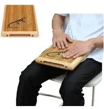 Travel Cajon - Zebra Wood - Compact Size - Portable Percussion Instrumen