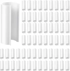 Jetec 64 Pieces White Clamp for PVC Pipe Green Houses Row Covers Shelters Bird Protection