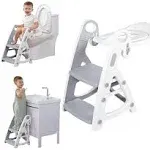 Potty Training Seat & Toddler Step Stool, Ultimate Stability Toddler Toilet Seat