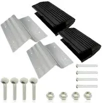 Bisupply Aluminum Ramp Kit – 8In Truck Ramp Brackets and Rubber Feet, Tailgat...