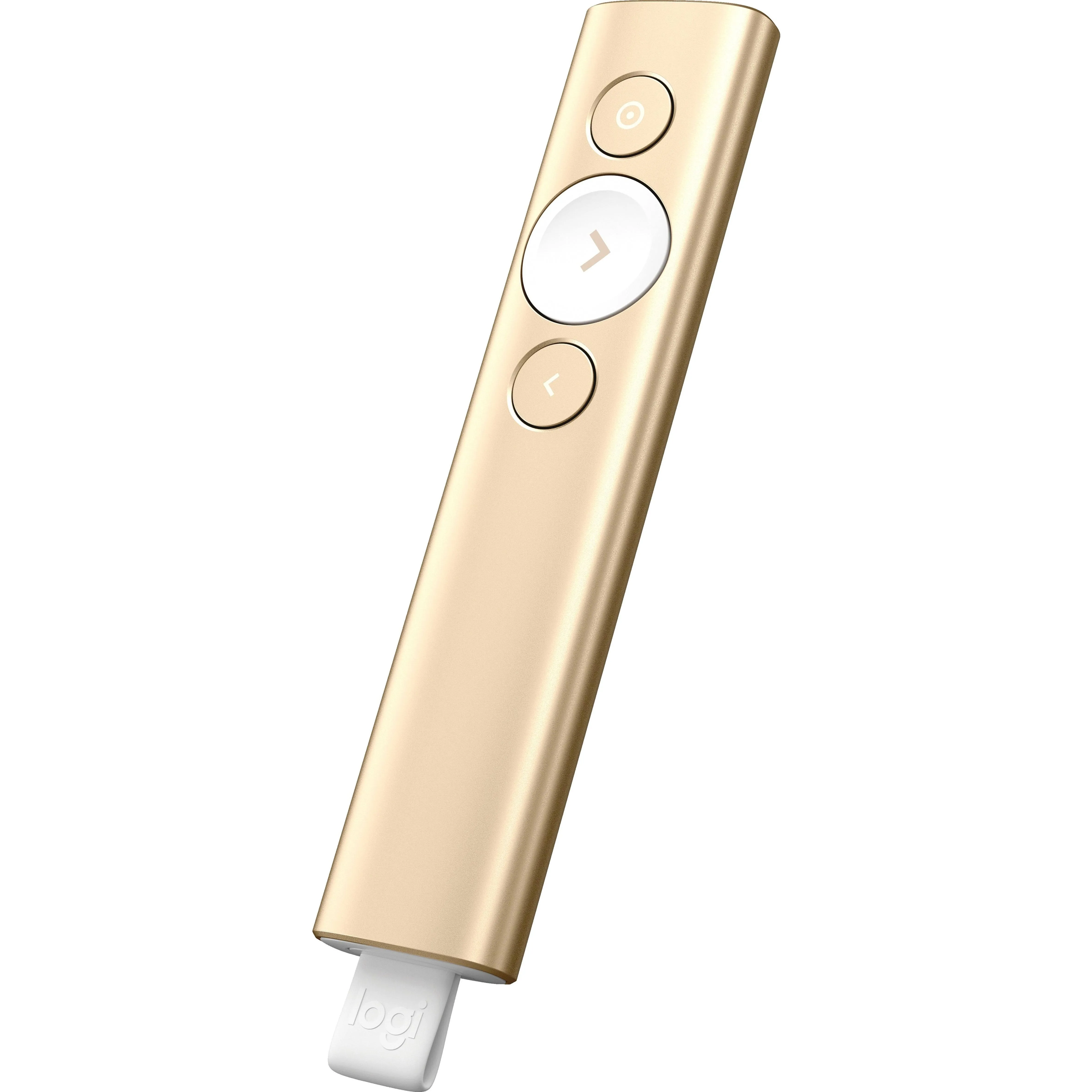 Logitech 910-004860 Spotlight Universal Remote Control, Wireless Bluetooth, 98.43 ft Operating Distance, Gold