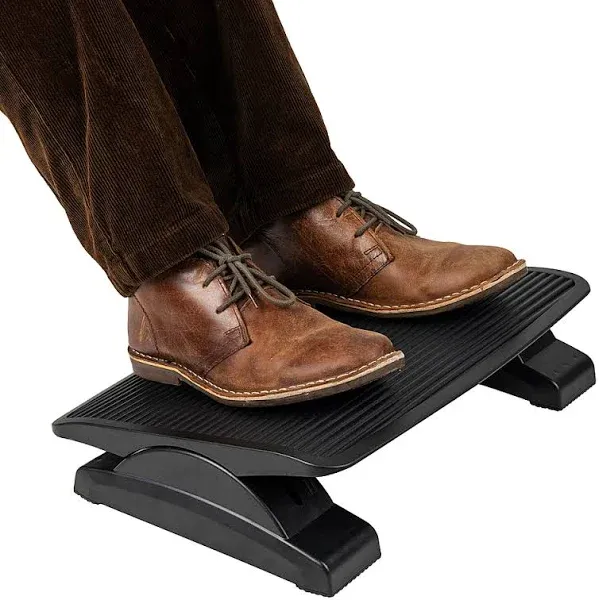 Ergonomic Adjustable Footrest, Black