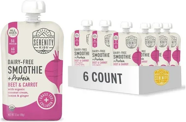 Serenity Kids Beet & Carrot Smoothie + Protein Pouch