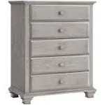 Oxford Baby Kenilworth Stone Wash 5 Drawer Chests