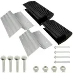 BISupply Truck Ramp End Kit - 8in Motorcycle Loading Ramp Brackets and Feet