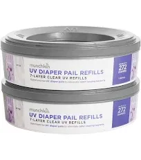 Munchkin UV Diaper Pail Refill Rings 2 Pack